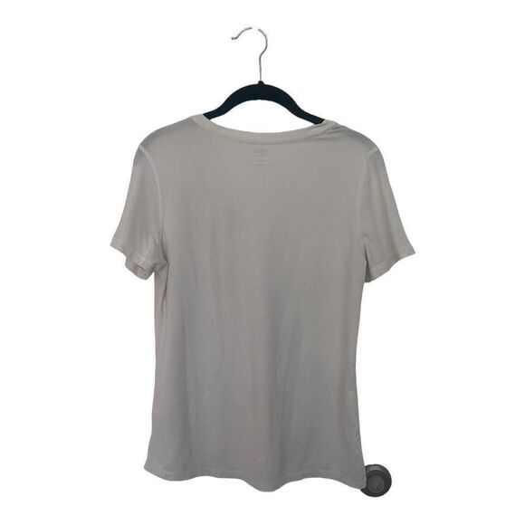 Athletic Works White V-Neck Women’s T-Shirt | Size M | Short Sleeve Activewear - Picture 4 of 6